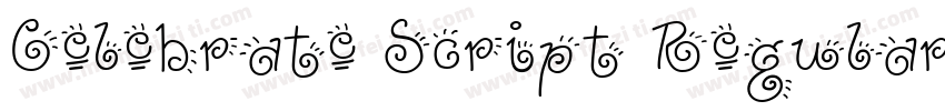 Celebrate Script Regular字体转换